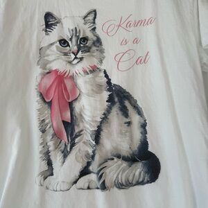 BUNDLE OF 2 | Taylor Swift | Karma | Kids White Graphic T-Shirt | Size L
